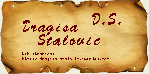 Dragiša Stalović vizit kartica
